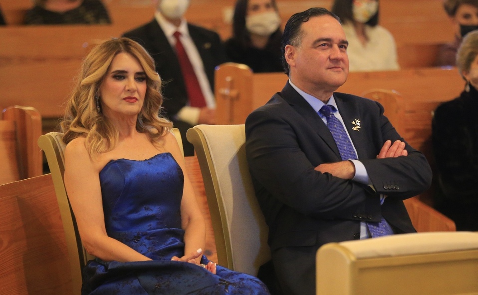 Papás de la novia Bertha Cantú Flores y Jorge Treviño González / Foto: Daniel Saldívar