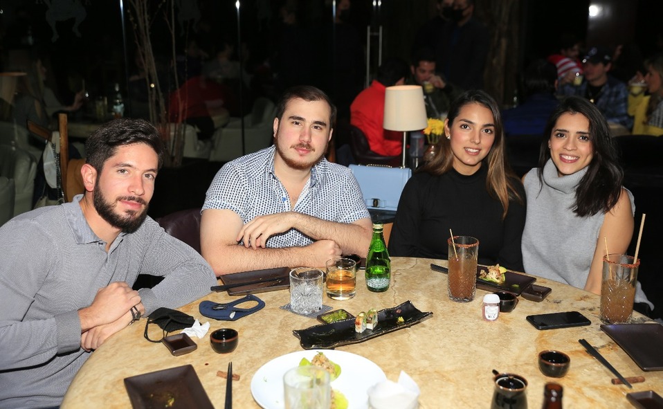 Emilio Villarreal, Patricio Ruiz, Natalia Leal y Gabriela Cantú / Foto: Daniel Saldívar
