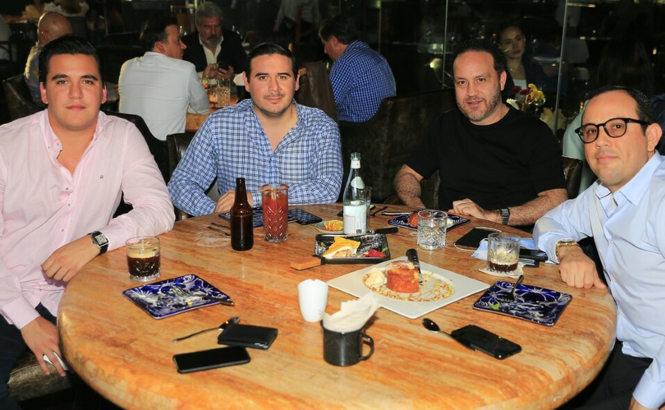 Germán Barona, Ricardo Ríos, Lauro Villanueva y Juanjo Luna. FOTO: DANIEL SALDÍVAR