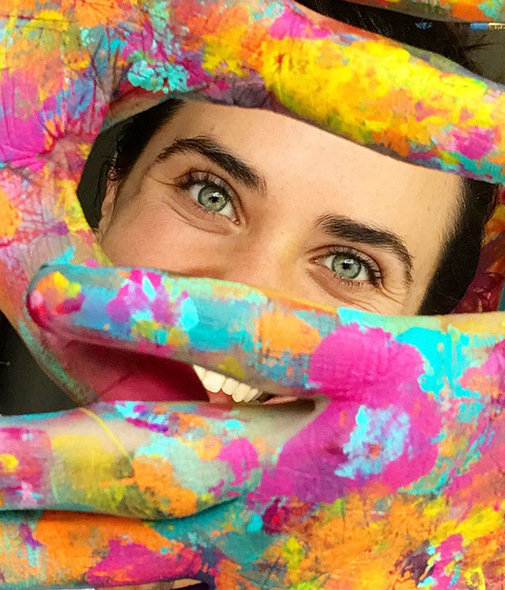 Georgina Gutiérrez, artista del color