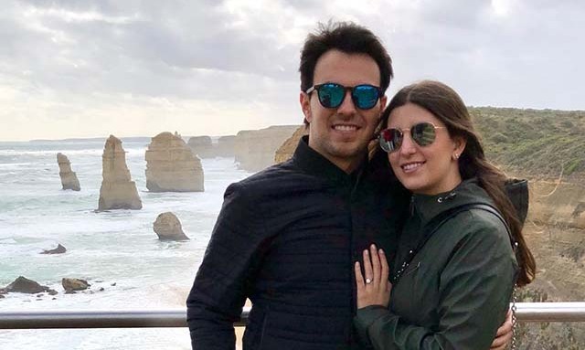 Carola Martínez y Checo Pérez