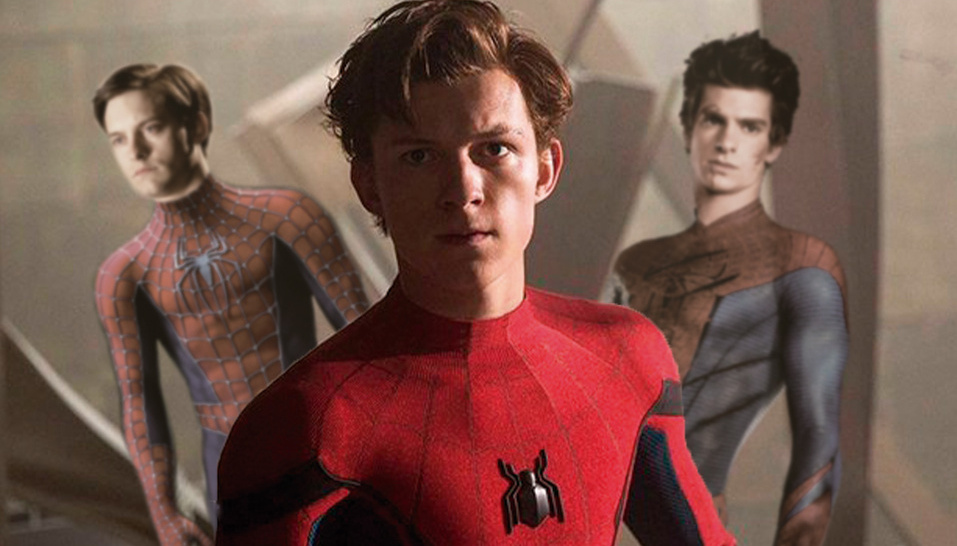 Tom Holland, Tobey Maguire y Andrew Garfield en Spider-Man