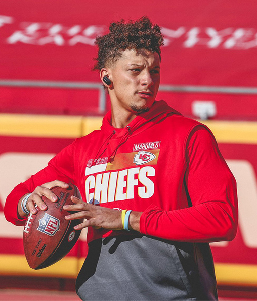Patrick Mahomes. Fotografía de @chiefs