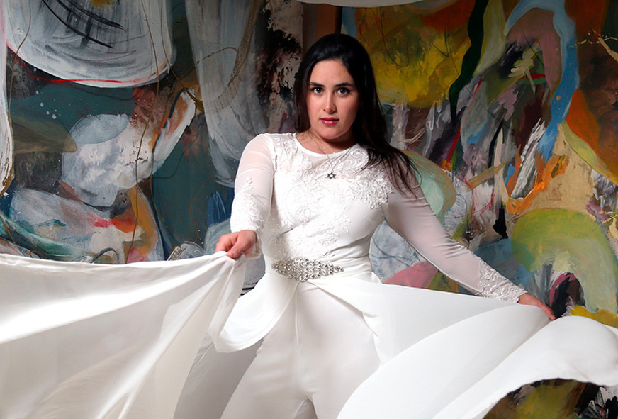 Paloma Rocha define su estilo artístico como abstracto (Foto: Jaime Jiménez)