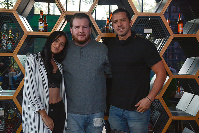 Estefanía Arizaga, Juan José Soto y Diego Azanza