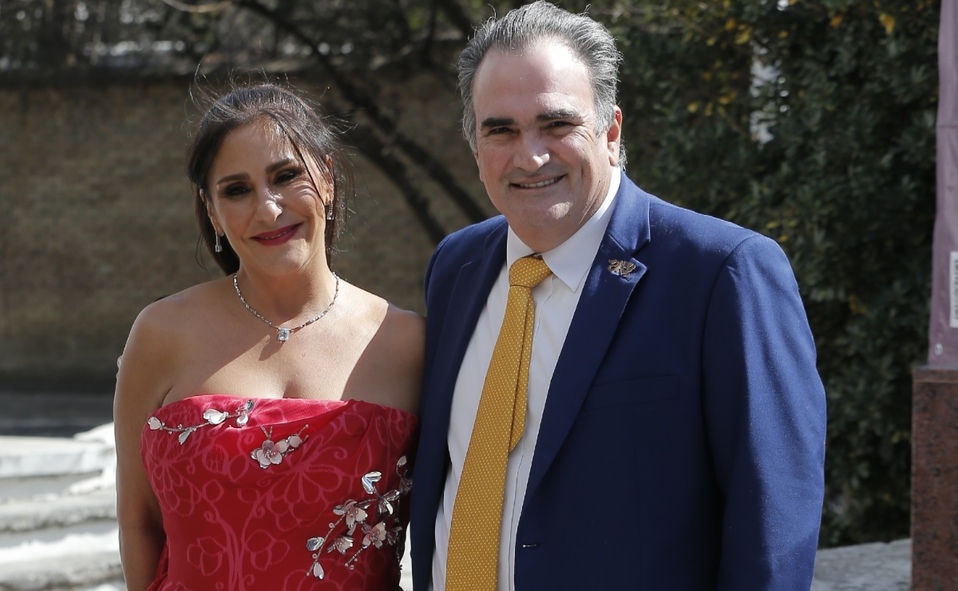 Papás del novio. Myriam Guajardo de Garza y Virgilio Garza / Foto: Daniel Saldívar