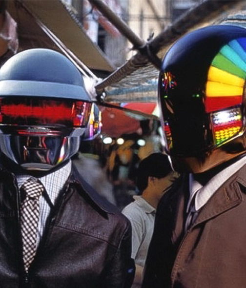 Los cascos han sido el sello característico de Daft Punk durante toda su carrera. Foto: Archivo