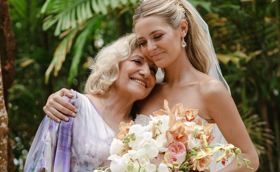 Corde vivió su gran día junto a su abuelita. FOTO: MERAKI WEDDINGS