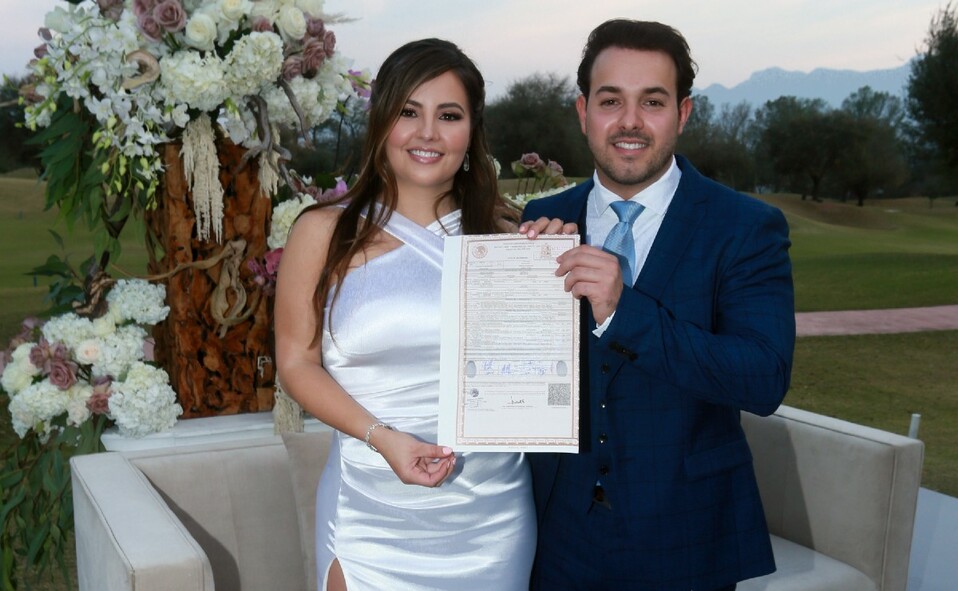 Daniela y Jesús, unidos por la ley. FOTO: OMAR VALDEZ