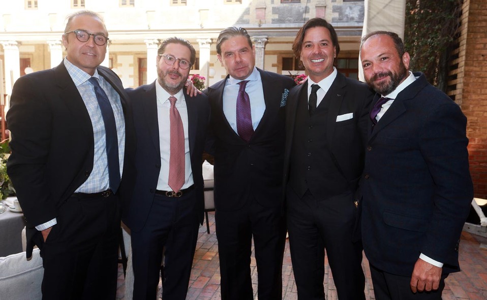 Guillermo Canales, Rodrigo Jaime, Gino Ferrara, Alfonso Martínez y Jorge Lorensen / Fotos: Omar Valdez