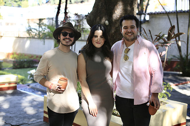 Santiago García, Andrea Dorador y Santiago Herrera