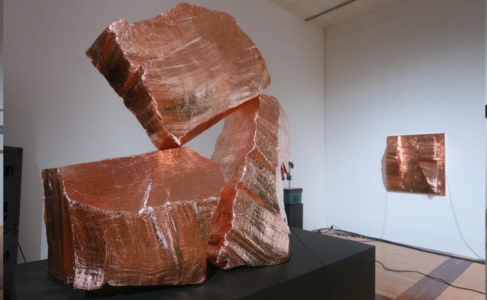 Enormes esculturas sobresalieron en la exposición / Foto: Omar Valdez