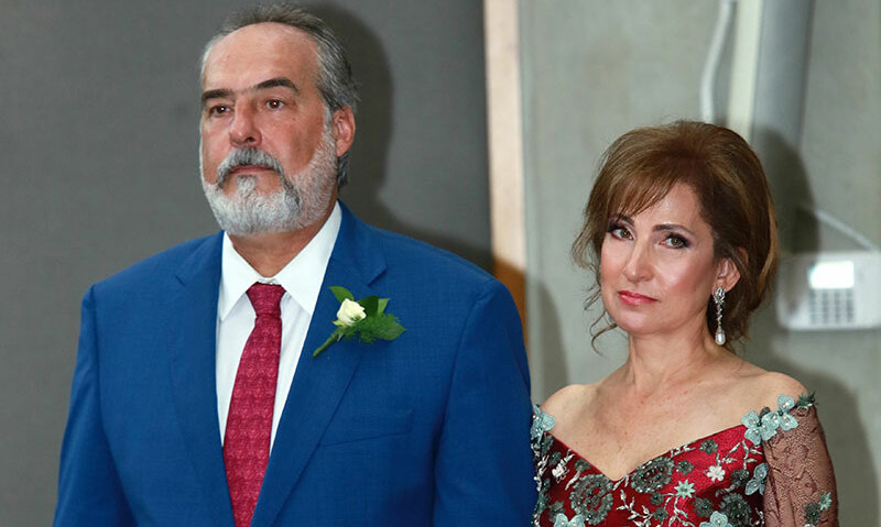 Papás del novio. Renato Drexel  y Norma Kalife de Drexel