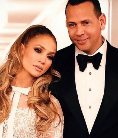 Jennifer Lopez y su pareja Alex Rodríguez