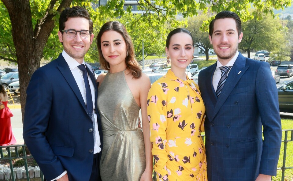 Alfonso González, Sofía Lozano, Lorena Reyes y Felipe Rubio. FOTO: OMAR VALDEZ