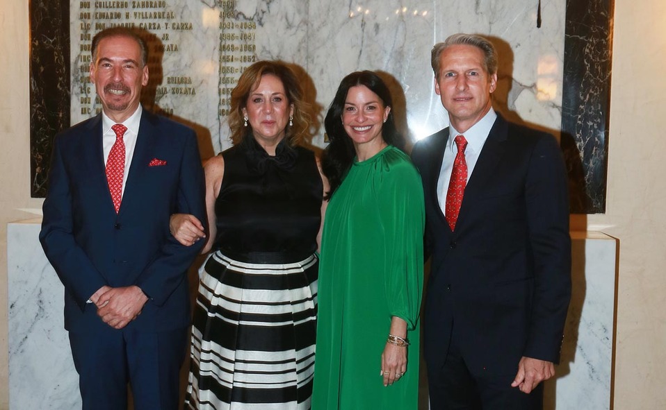Daniel Villarreal, Paulina Garza de Villarreal, Norma González de Margáin y Ricardo Margáin / Fotos: Omar Valdez