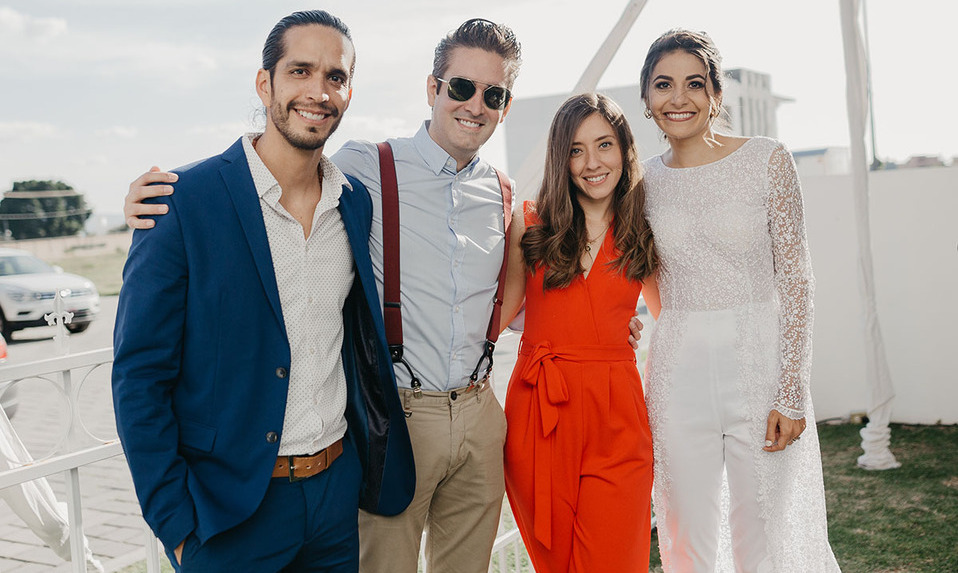 Marco Herrera, Omar Sahagún,  Melissa Camo y Jessica Ortiz Igartua