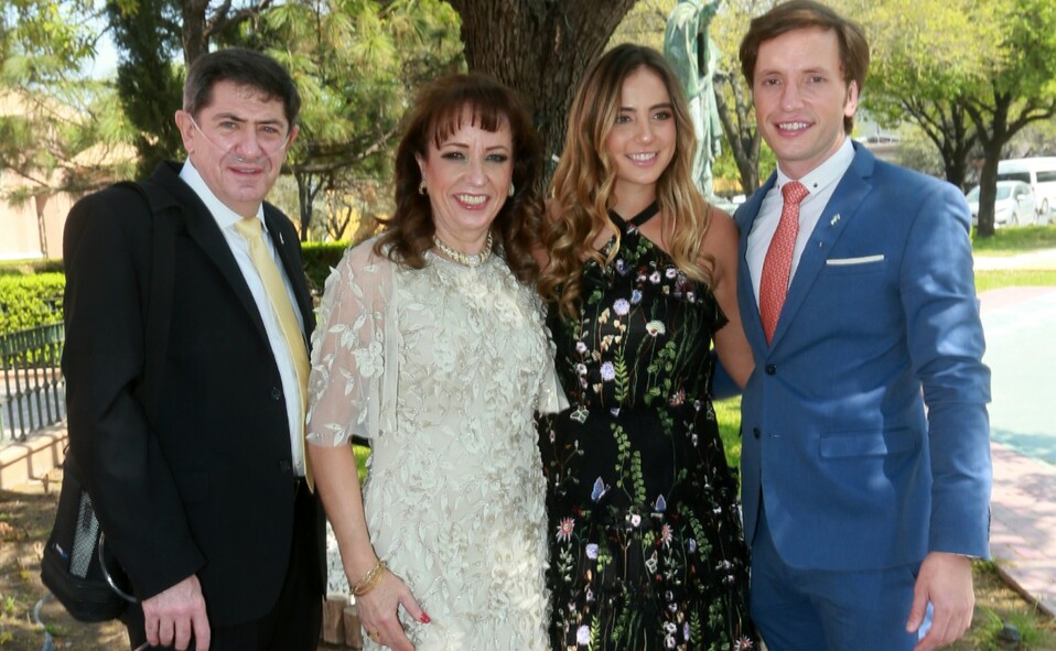 Rafael SoberóMin, Mary Tere Martín Bringas, Roberta del Río y Alberto Otele. FOTO: OMAR VALDEZ