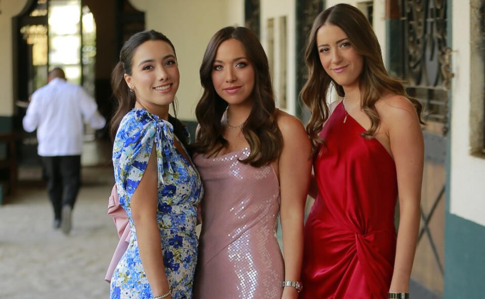 Valeria García, Mariana Ortiz Marcos e Isabella Salas. FOTO: DANIEL SALDÍVAR