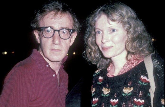 Mía Farrow y Woody Allen.