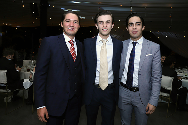 Josué Rosales, José David Zepeda y Diego Armando González