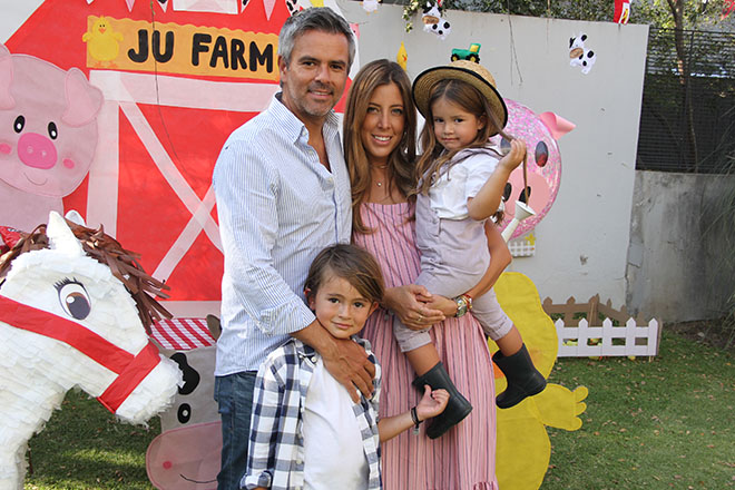 Juan Pablo Barajas, Gabriela Castillo, Juliana Barajas y Pablo Barajas