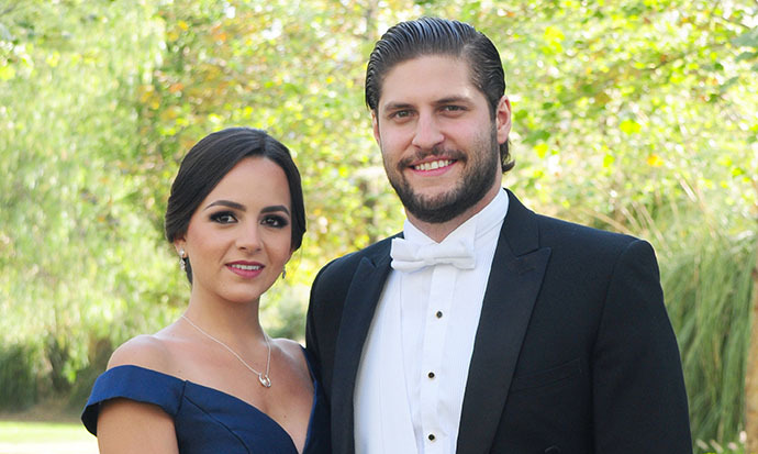 Jessica Covarrubias y Diego Cantú