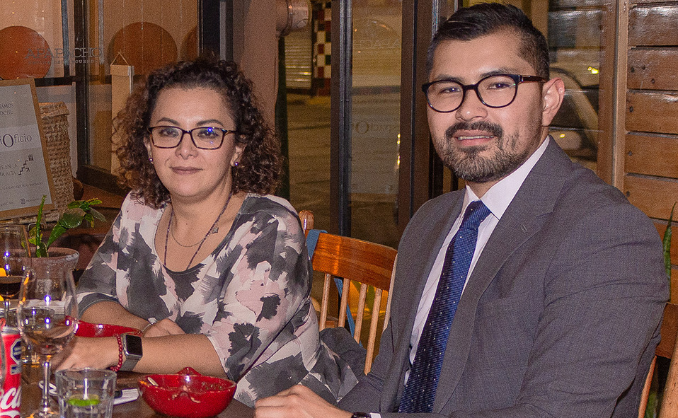 Laura Morales y César Camacho