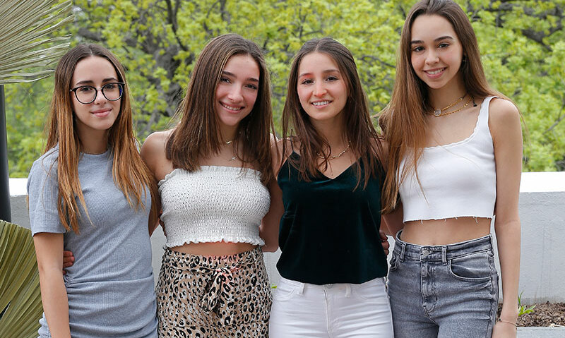 Majo Mateo, Eloisa Molina, Mariana Gómez y Sofía Ruiz