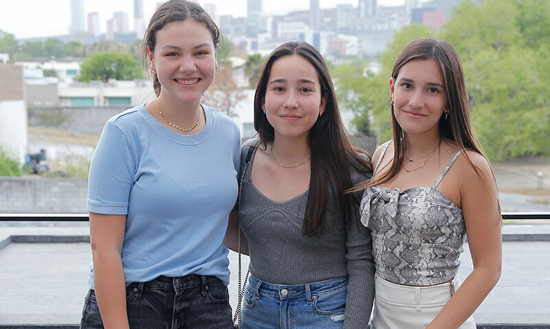 Raquel Maldonado, Ana Sofía González y Fernanda Benítez