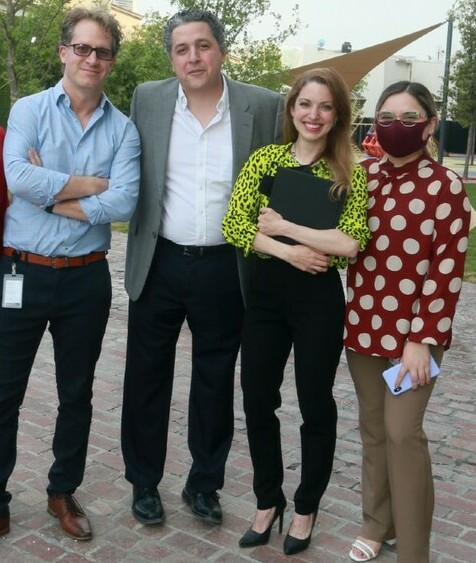 Rosy Romo, Gerad Graves, Gabriel Martínez, Andrea Vázquez y  Alejandra Briones. FOTO: OMAR VALDEZ