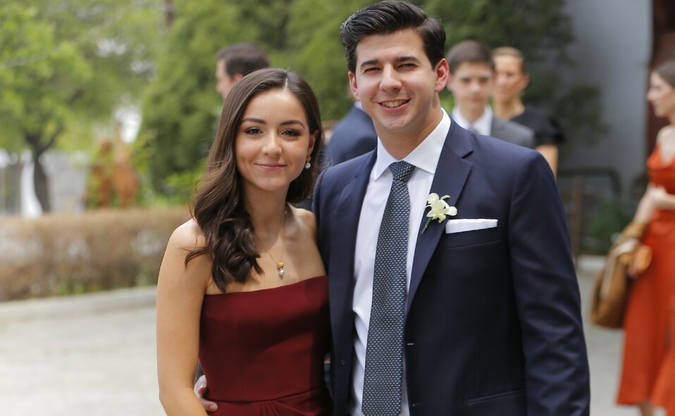 Samira Santos y Jorge Llaguno. FOTO: STAFF CHIC