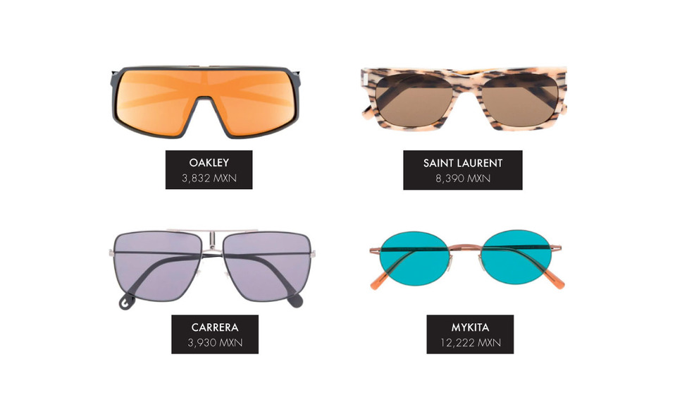 Las siluetas cuadradas, las de lente estrecha, estilo años 80, las monturas coloridas y los modelos con  cristales en degradado son la tendencia para