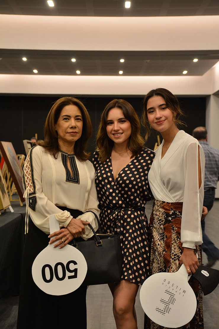 Elisa Díaz, Luisa Morales y Sofía Morales