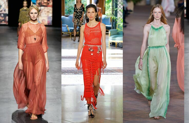 El naked dress se ha reinventado para seguir presente en las pasarelas.