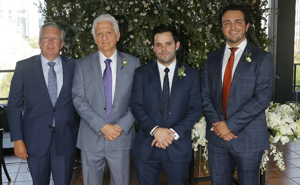 Alberto Bremer, Bernardo Bremer, Ricardo Villarreal y Félix Riojas. FOTO: DANIEL SALDÍVAR