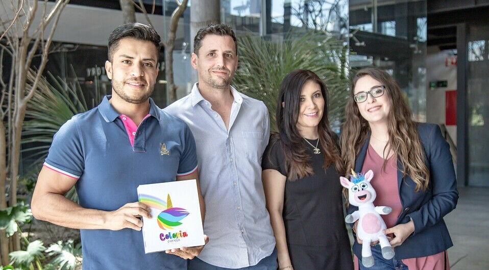 Mario López, Erwann Adam, Marbella López y Laura Laisequilla / Foto: Carlos Dayan Aparicio.