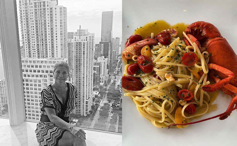 MARUCHA PATRÓN: “La pasta alla’astice con langosta de la Terrazza Brunella, en Capri, Italia”.