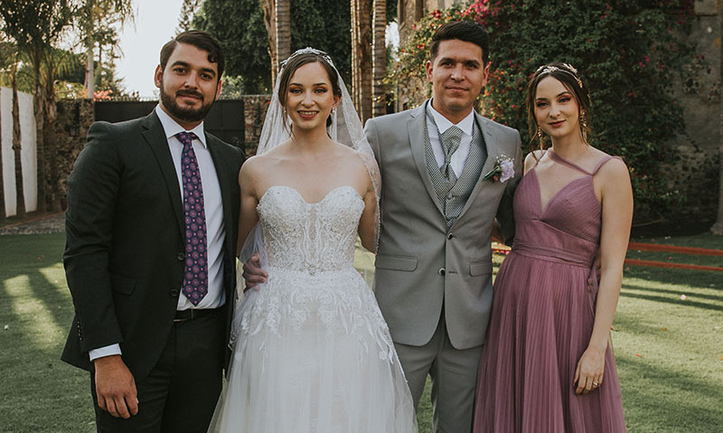 Alejandro González, Randi Lotherington, Iván Cardenas y María Lotherington
