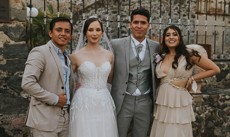 Daniel Cárdenas, Randi Lotherington, Iván Cárdenas y Paula Cárdenas