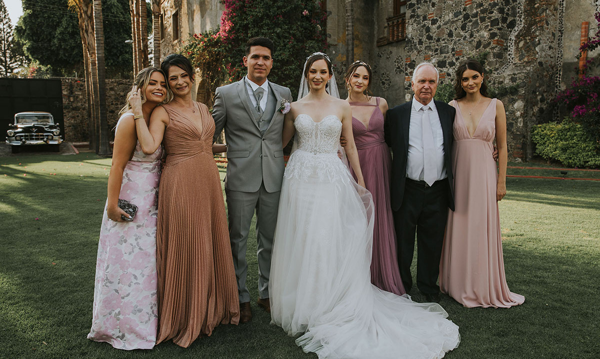 Nina Lotherington, Patricia Lotherington, Iván Cárdenas, María Lotherington, Arne Lotherington y Sofía Lotherington