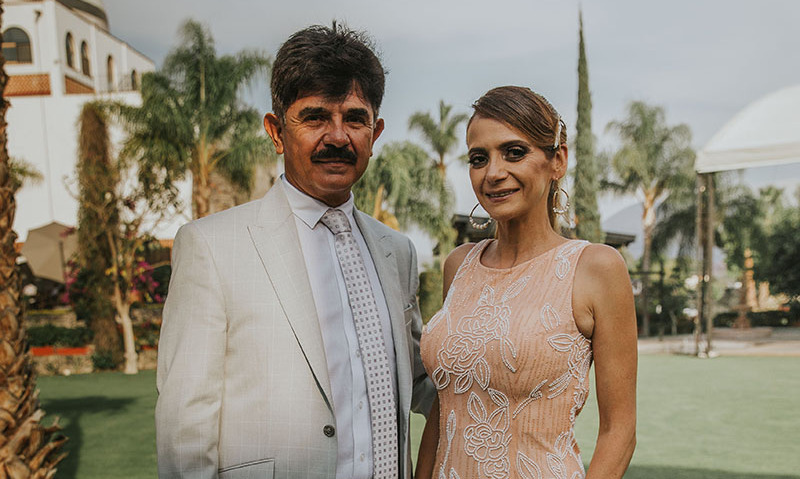 Arturo Cárdenas y Paula González (papás del novio)