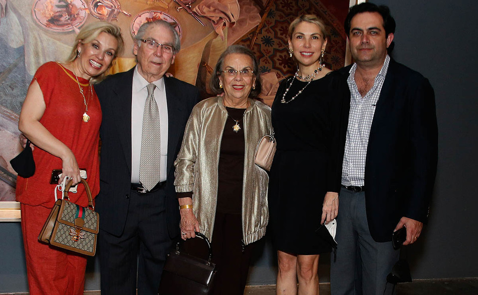 Eugenia Barrera de Domínguez, Roberto Barrera, Roberto Barrera, Elisa Mercado de Barrera, Roberta Barrera de Selem y Rafael Selem / Fotos: Antonio Mi