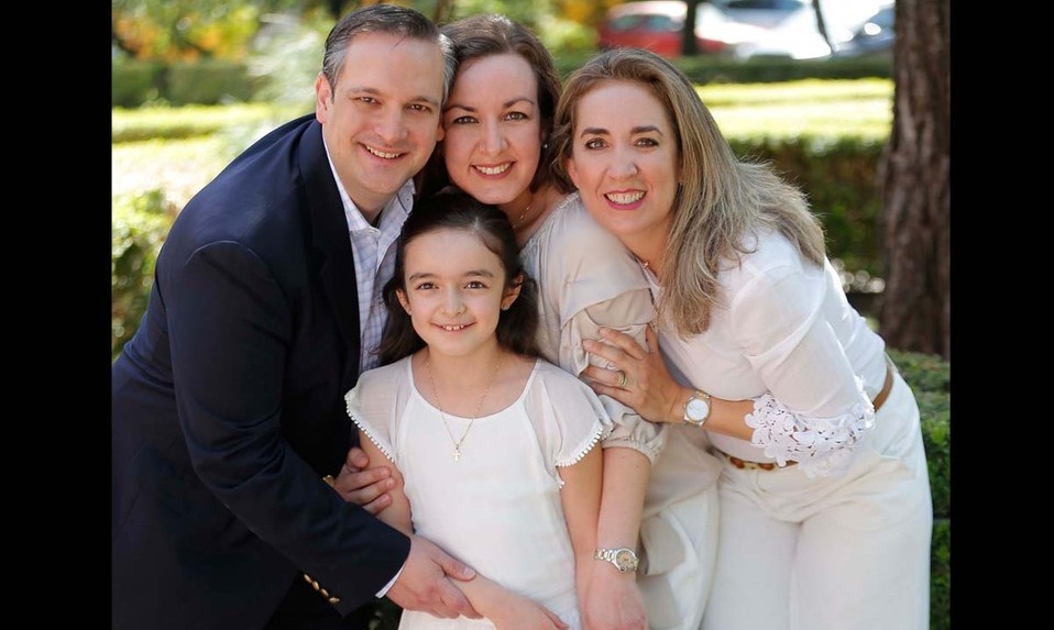 Julio Cárdenas, Mónica Ávila, Lety Cárdenas y Valentina Cárdenas / Foto: Daniel Saldívar