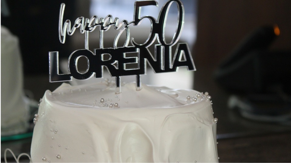 El pastel especial para el festejo / Foto: Verónica Garza