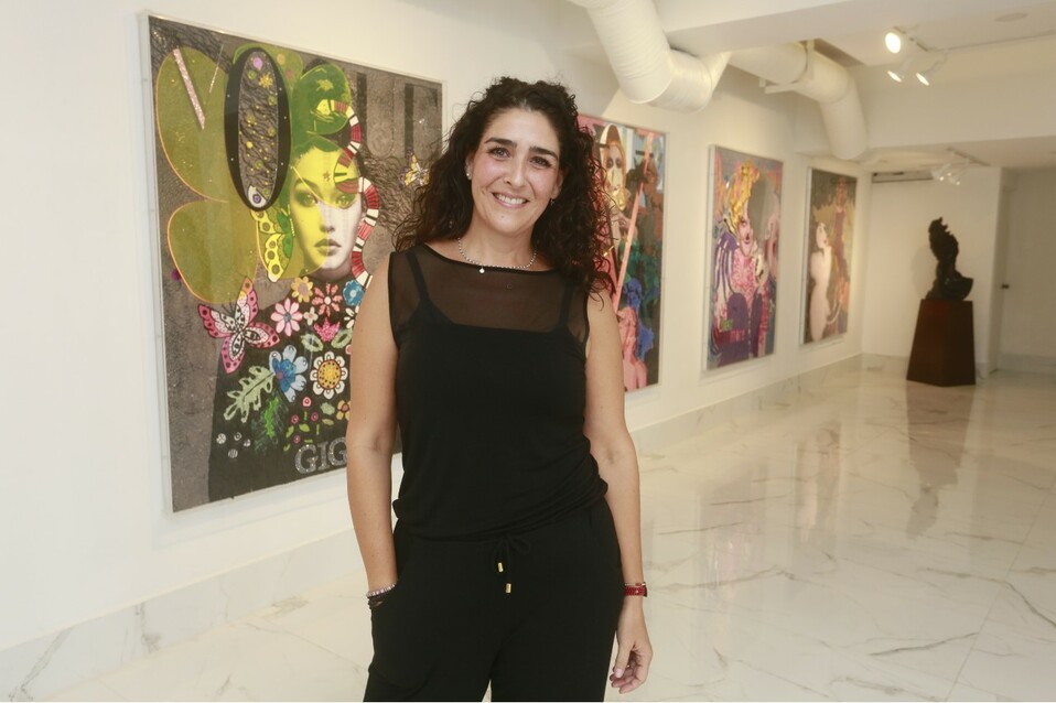 La artista estuvo presente en el coctel de inauguración. FOTO: OMAR VALDEZ
