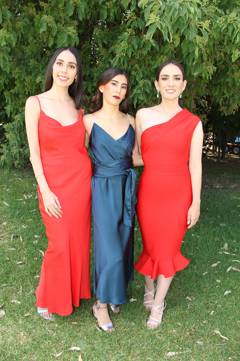 Estefanía Sánchez, Cynthia Flores y Ángela Arenas