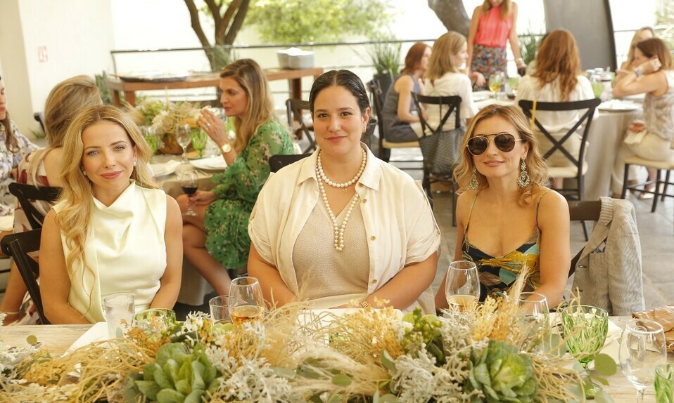 Katia Garza, Mini González y Lourdes Tirado de Becerra / Foto: Daniel Saldívar