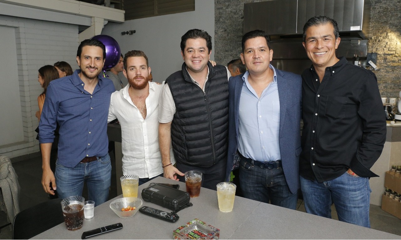 Fermín Montemayor, Diego González, Marcelo Préstamo, Carlos Lozano y Juan Carlos Casado / Foto: Daniel Saldívar