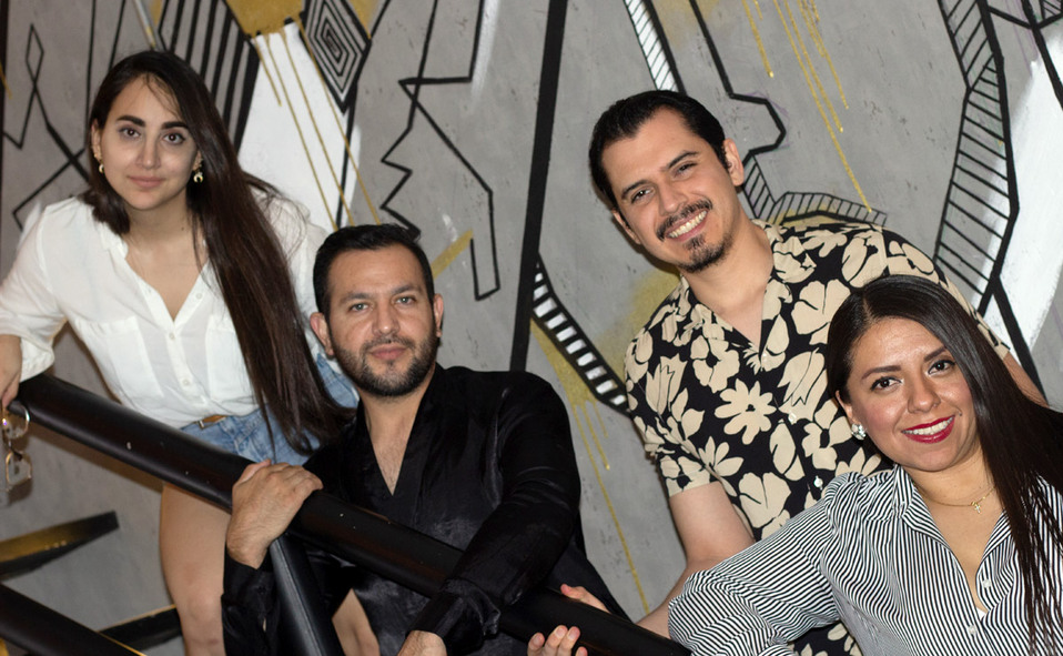 Mar, Alejandro, René y Mariana